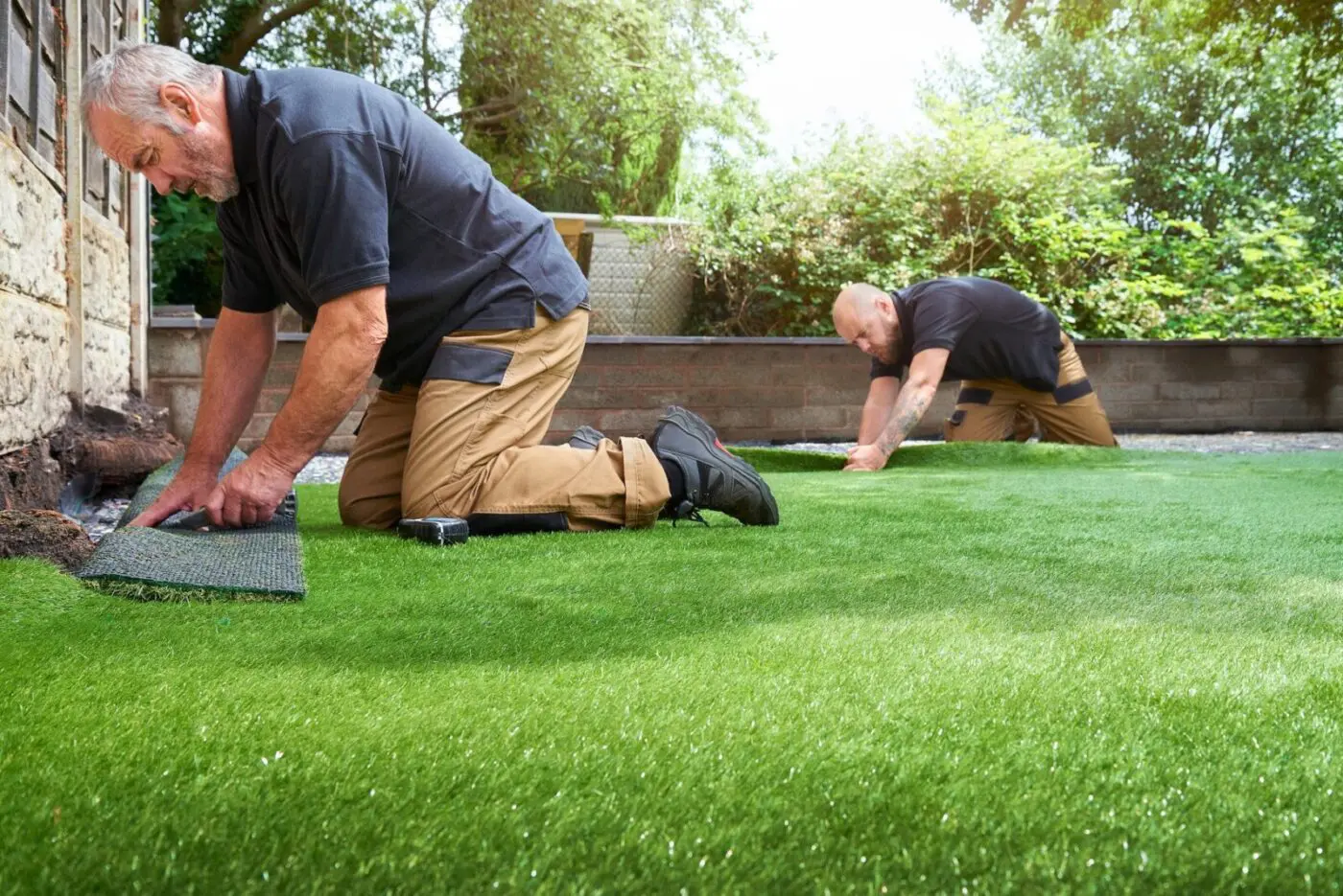 artificial grass installation in Gilbert Arizona